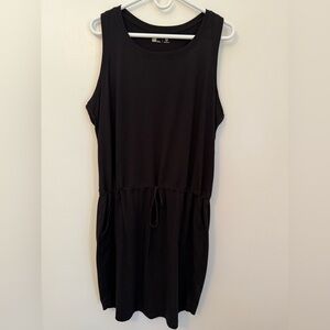 Xersion Black Casual Knit Pullover Sleeveless Tie Waste Women’s Dress Size LT